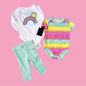 NWT Hurley Baby 3pc Set